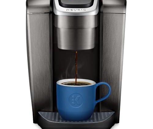 Keurig K-Elite Single Serve K-Cup Pod Coffee Maker, with Strength and Temperature Control, Iced Coffee Capability, 8 to 12oz Brew Size, Programmable, Brushed Slate Keurig K-Elite Single Serve K-Cup Pod Coffee Maker, with Strength and Temperature Control, Iced Coffee Capability, 8 to 12oz Brew Size, Programmable, Brushed Slate