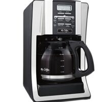 Mr. Coffee 12 Cup Programmable Coffee Maker with Thermal Carafe Option, Chrome